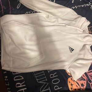 White Adidas hoodies